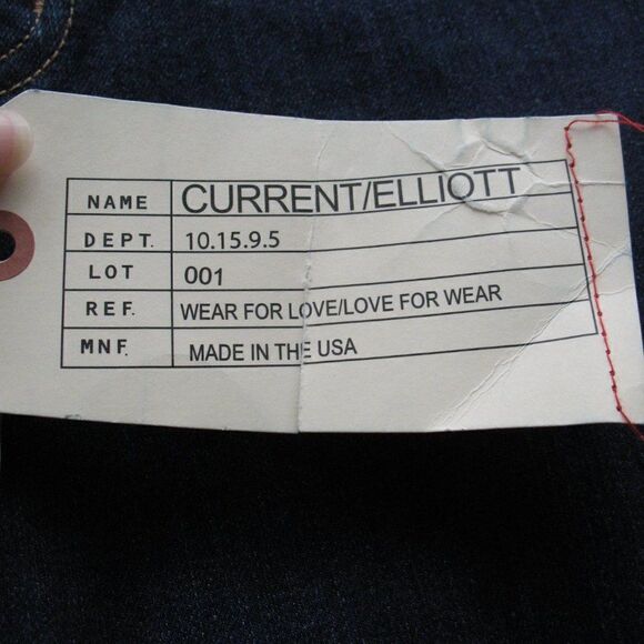 NWT Current Elliot The Skinny Stretch Jeans 27 X 33 - Picture 10 of 11